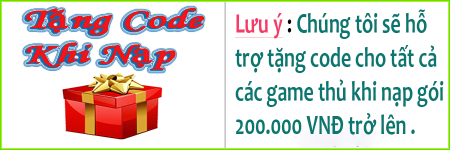 Nạp Thẻ Giang Hồ Chi Mộng - Tặng Code Game Giang Hồ Chi Mộng